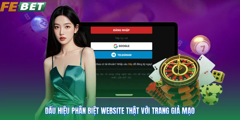 Dấu hiệu phân biệt website thật với trang giả mạo